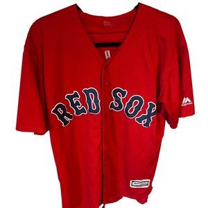 Boston Red Sox Jersey Men's Large Red Great Condition